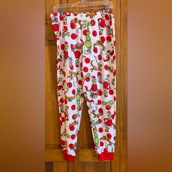 Dr. Seuss Grinch Pajama Pants - Festive Red and Green - Picture 1 of 11